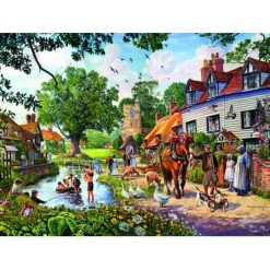 Bluebird Puzzle Puzzle A Village in Summer