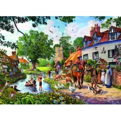 Bluebird Puzzle Puzzle A Village in Summer