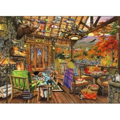 Bluebird Puzzle Puzzle Adirondack Porch