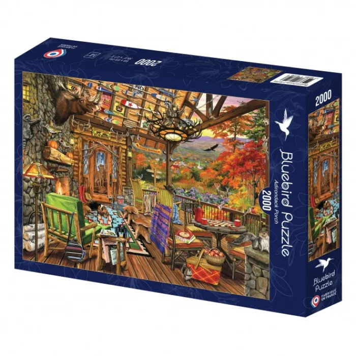 Bluebird Puzzle Puzzle Adirondack Porch