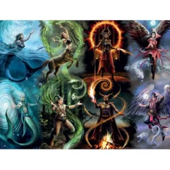 Bluebird Puzzle Puzzle Anne Stokes - Elemental Magic
