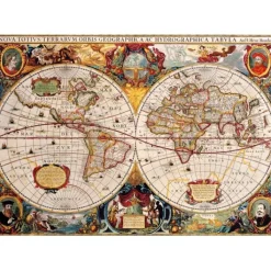 Bluebird Puzzle Puzzle Antique World Map