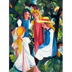 Bluebird Puzzle Puzzle August Macke - Four Girls, 1913
