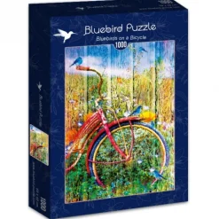 Bluebird Puzzle Puzzle Bluebirds on a Bicycle