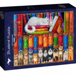Bluebird Puzzle Puzzle Cat Bookshelf