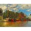 Bluebird Puzzle Puzzle Claude Monet - Boats at Zaandam, 1871