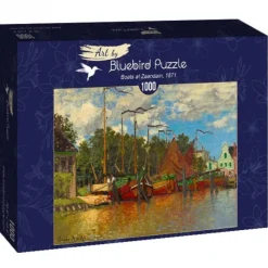 Bluebird Puzzle Puzzle Claude Monet - Boats at Zaandam, 1871