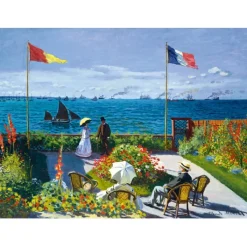 Bluebird Puzzle Puzzle Claude Monet - Garden at Sainte-Adresse, 1867