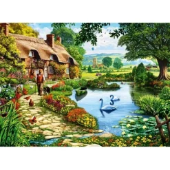 Bluebird Puzzle Puzzle Cottage by the Lake