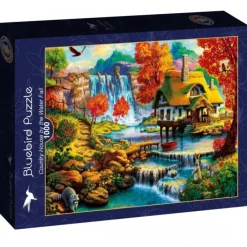 Bluebird Puzzle Puzzle Country House by the Water Fall