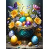 Bluebird Puzzle Puzzle Easter Eggs and Flowers