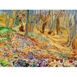 Bluebird Puzzle Puzzle Edvard Munch - Elm Forrest in Spring, 1923