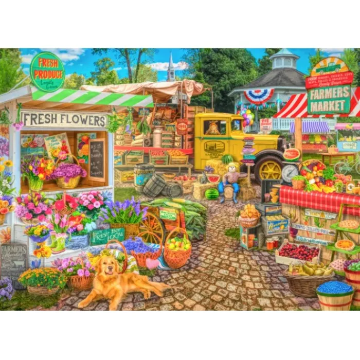 Bluebird Puzzle Puzzle Farmers Market Spring Summer Season