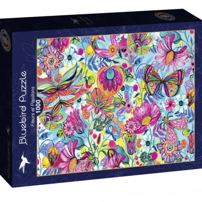Bluebird Puzzle Puzzle Fleurs et Papillons