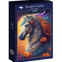 Bluebird Puzzle Puzzle Floral Horse