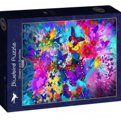 Bluebird Puzzle Puzzle Flowers and Butterflies