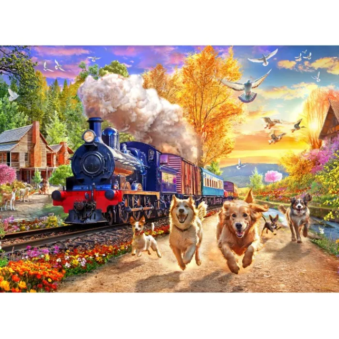 Bluebird Puzzle Puzzle Following the Train