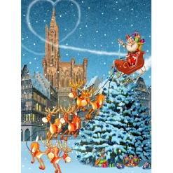 Bluebird Puzzle Puzzle François Ruyer - Cathédrale de Strasbourg à Noël
