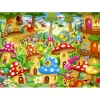 Bluebird Puzzle Puzzle Gnomes in Mushroom Homes