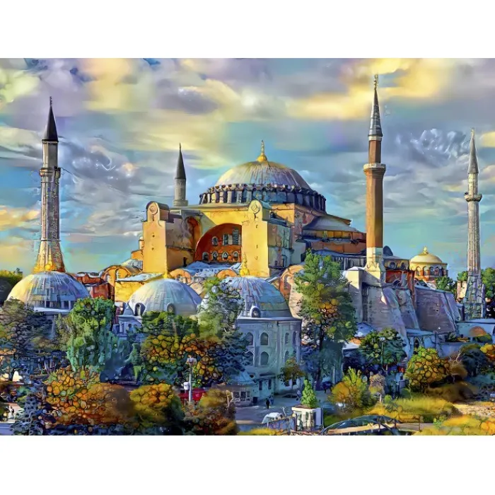Bluebird Puzzle Puzzle Hagia Sophia, Istanbul, Turkey
