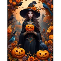 Bluebird Puzzle Puzzle Halloween Witch