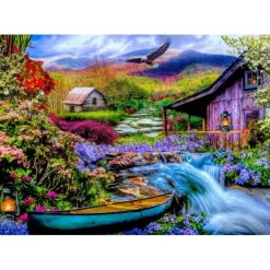 Bluebird Puzzle Puzzle Heaven on Earth in the Mountains