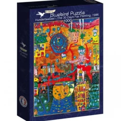 Bluebird Puzzle Puzzle Hundertwasser - The 30 Days Fax Painting, 1996