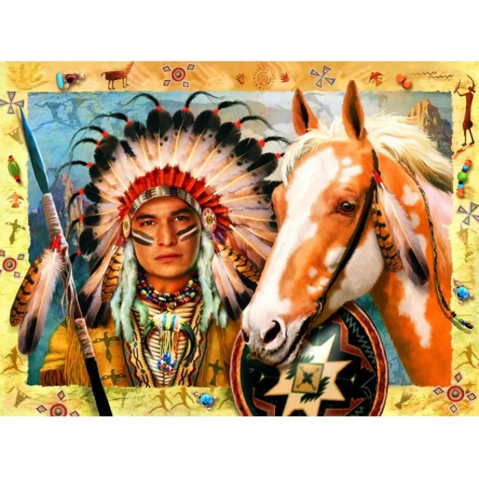 Bluebird Puzzle Puzzle Indian Chief