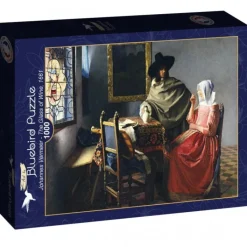 Bluebird Puzzle Puzzle Johannes Vermeer - The Glass of Wine, 1661
