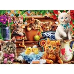 Bluebird Puzzle Puzzle Kittens in the Potting Shed
