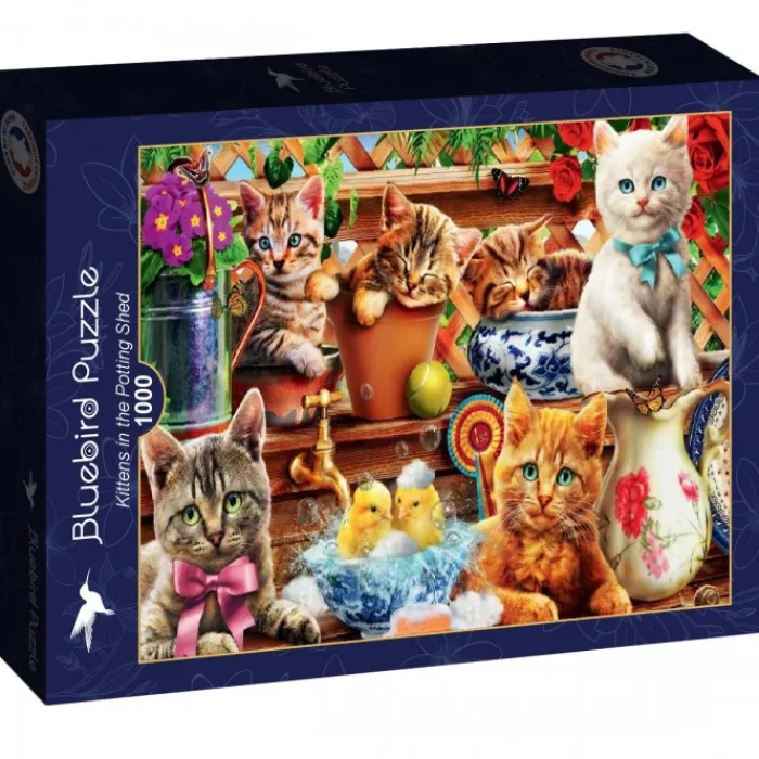 Bluebird Puzzle Puzzle Kittens in the Potting Shed