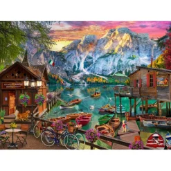 Bluebird Puzzle Puzzle Lago Di Braies, Italy