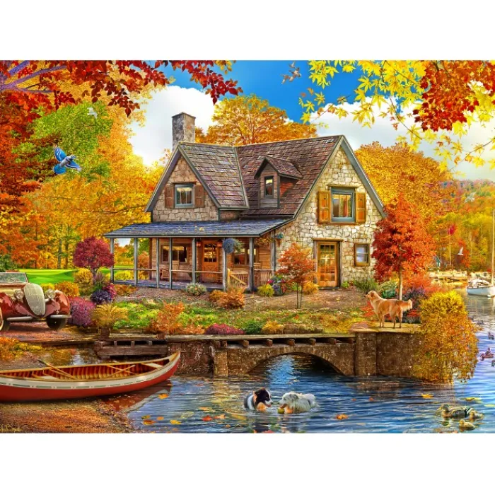 Bluebird Puzzle Puzzle Lake house