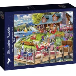 Bluebird Puzzle Puzzle Lake View Cabin Mountain Time