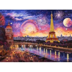 Bluebird Puzzle Puzzle Landscape In Pointillism
