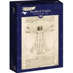 Bluebird Puzzle Puzzle Leonardo Da Vinci - The Vitruvian Man, 1490