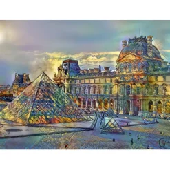 Bluebird Puzzle Puzzle Louvre Museum, Paris, France