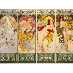 Bluebird Puzzle Puzzle Mucha - Four Seasons, 1900