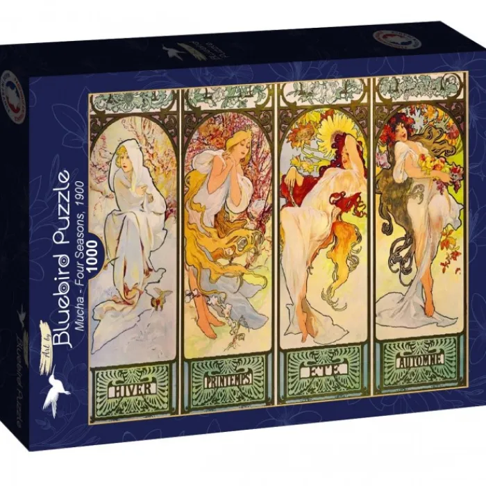 Bluebird Puzzle Puzzle Mucha - Four Seasons, 1900