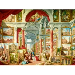 Bluebird Puzzle Puzzle Panini - Picture Gallery with Views of Modern Rome, 1757