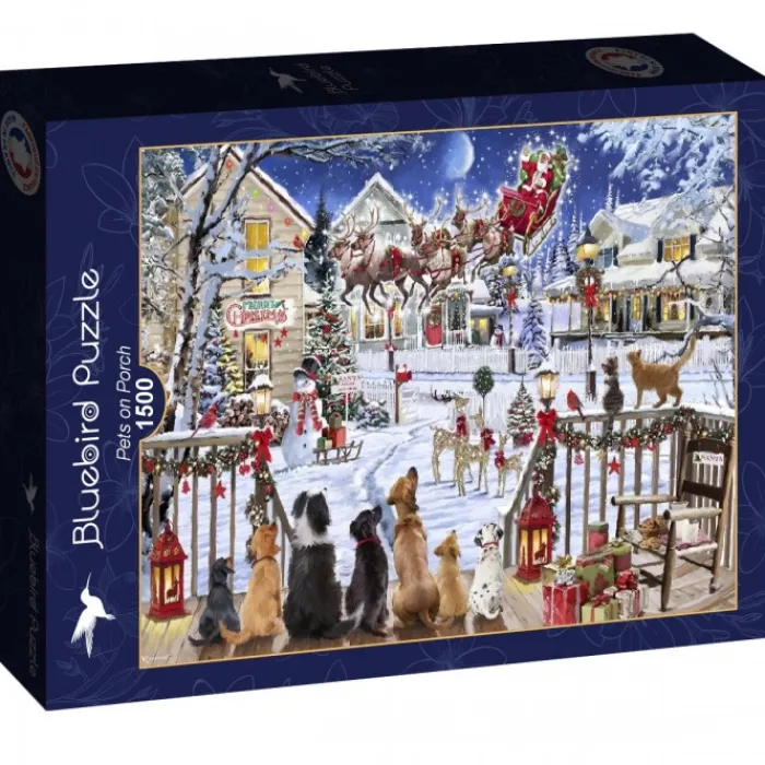 Bluebird Puzzle Puzzle Pets on Porch