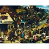 Bluebird Puzzle Puzzle Pieter Bruegel the Elder - Netherlandish Proverbs, 1559