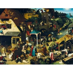 Bluebird Puzzle Puzzle Pieter Bruegel the Elder - Netherlandish Proverbs, 1559