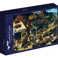 Bluebird Puzzle Puzzle Pieter Bruegel the Elder - Netherlandish Proverbs, 1559