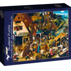Bluebird Puzzle Puzzle Pieter Bruegel the Elder - Netherlandish Proverbs, 1559