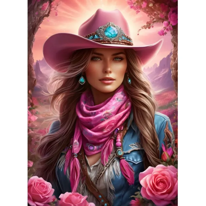 Bluebird Puzzle Puzzle Pink Cowgirl