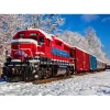 Bluebird Puzzle Puzzle Red Train In The Snow