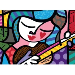 Bluebird Puzzle Puzzle Romero Britto - Girl with guitar