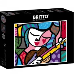 Bluebird Puzzle Puzzle Romero Britto - Girl with guitar