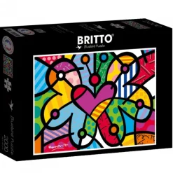 Bluebird Puzzle Puzzle Romero Britto - Heart butterfly